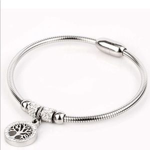 Stainless Steel Bracelet Magnetic Tree of Life